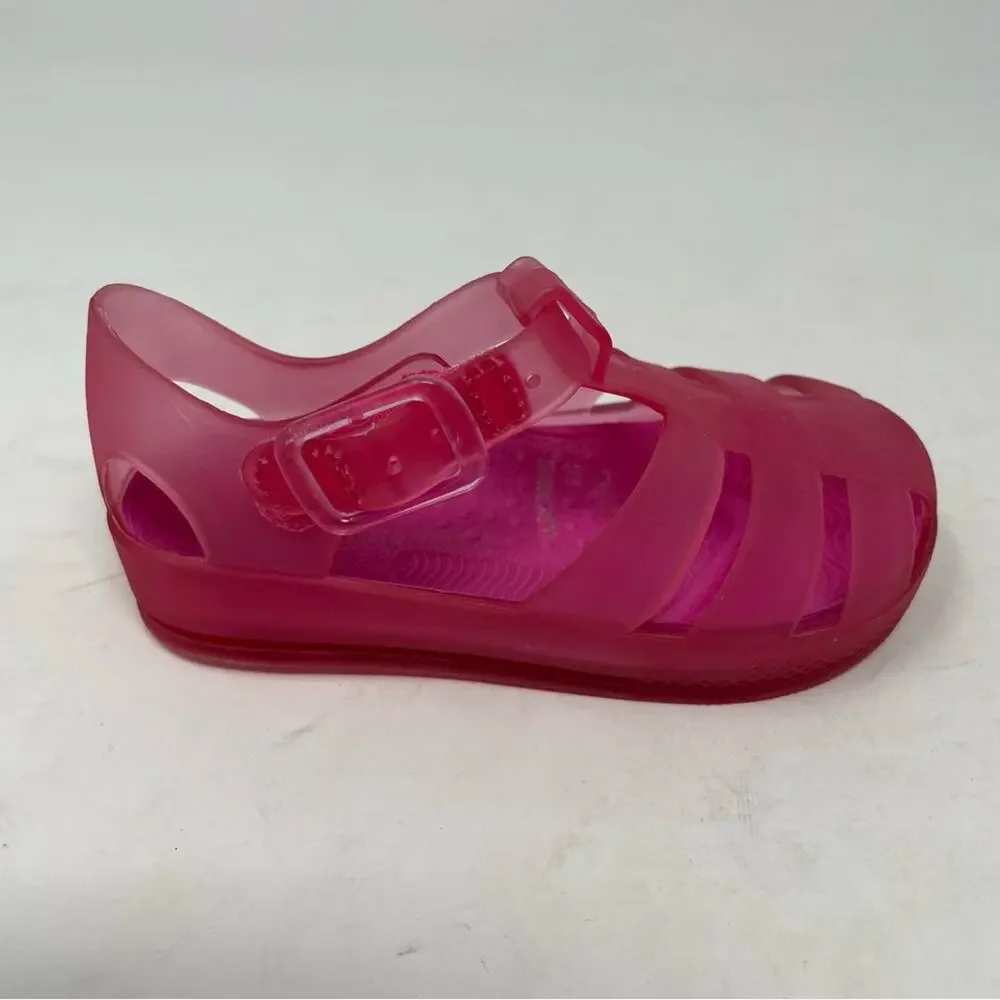 Tucker & Tate Pink Clear Sparkle Jellies Sandals 5